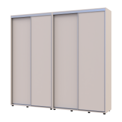 Шафа купе Doros Сігма Слім Кашемір 2+2 ДСП 230х45х214.4 (42005592)